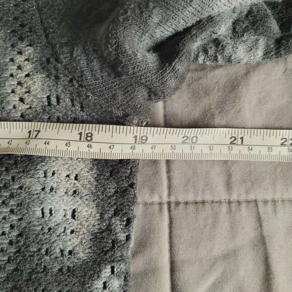 Xcvi Wearables Cotton Fringe Open Front Knit Cardigan Size Large Grunge Tie Dye - Picture 4 of 6